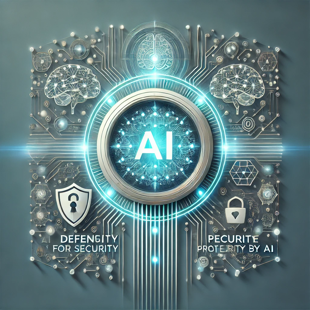 奇安信AI与安全深度融合的概念性插图