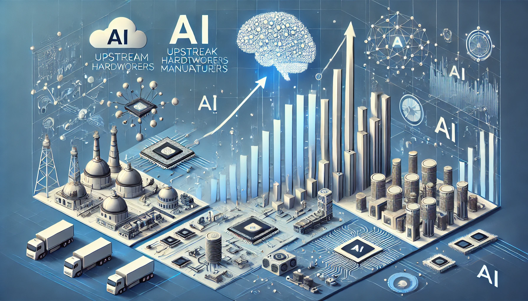 AI Token经济的产业链不平衡示意图