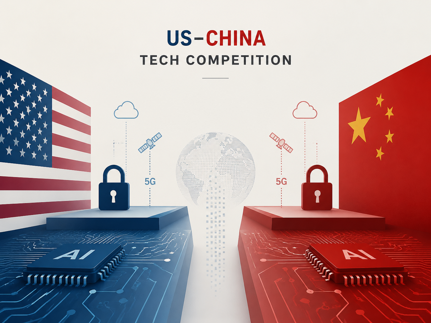 中美科技竞争的概念插图